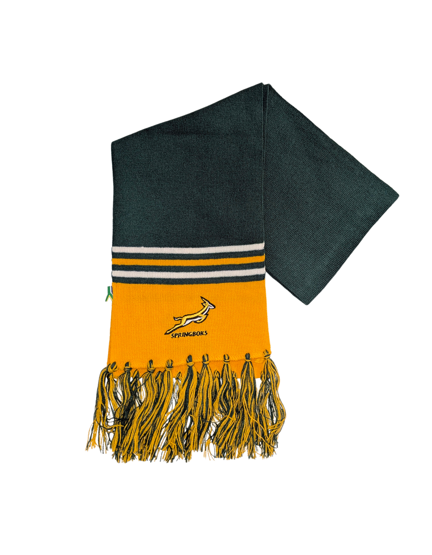 Springbok Green and Gold Scarf